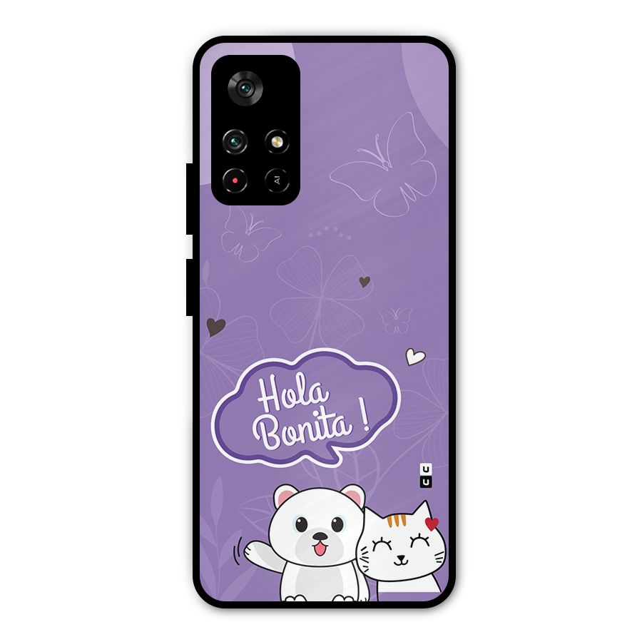 Hola Bonita Metal Back Case for Redmi Note 11T 5G