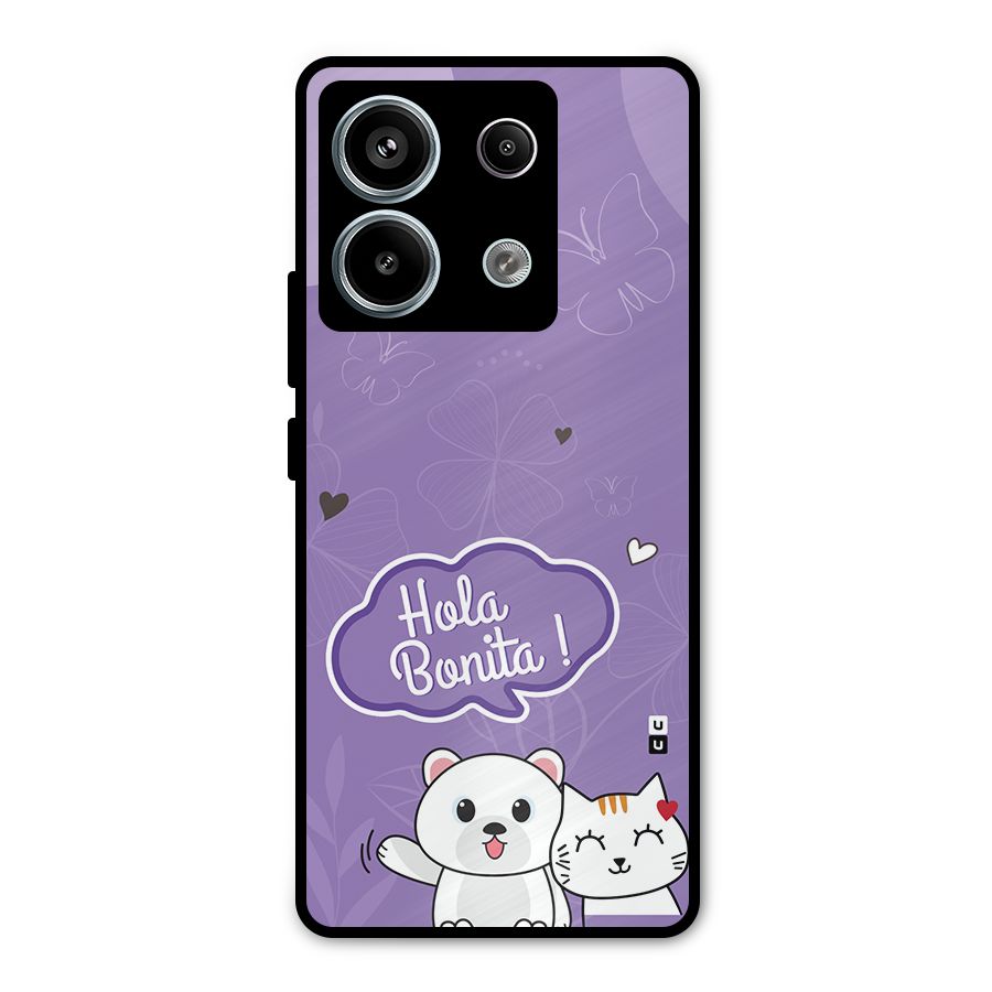 Hola Bonita Metal Back Case for Redmi Note 13 Pro 5G