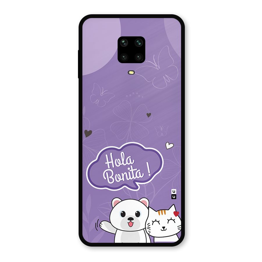 Hola Bonita Metal Back Case for Redmi Note 9 Pro