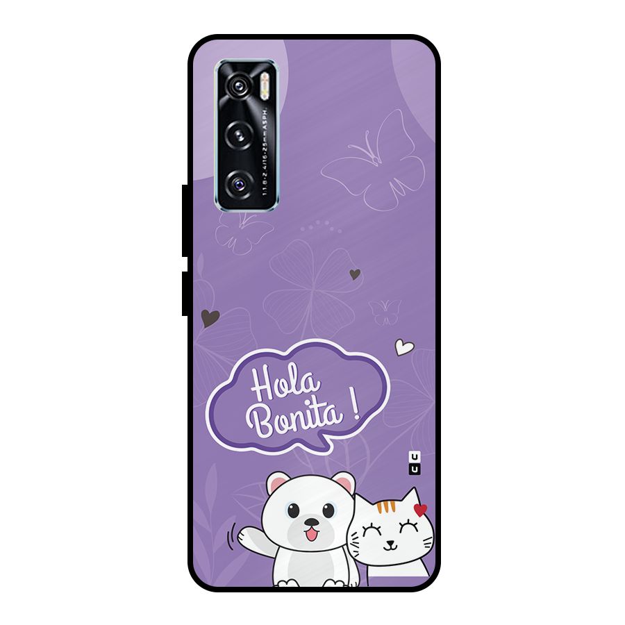 Hola Bonita Metal Back Case for Vivo V20 SE