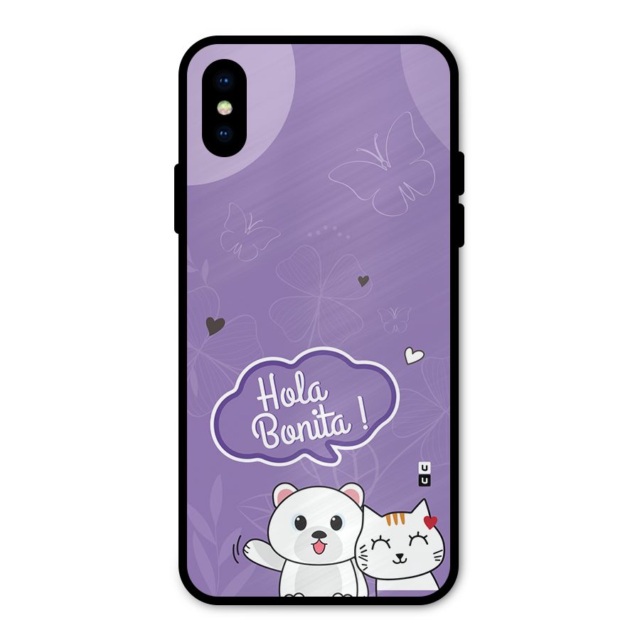 Hola Bonita Metal Back Case for iPhone X