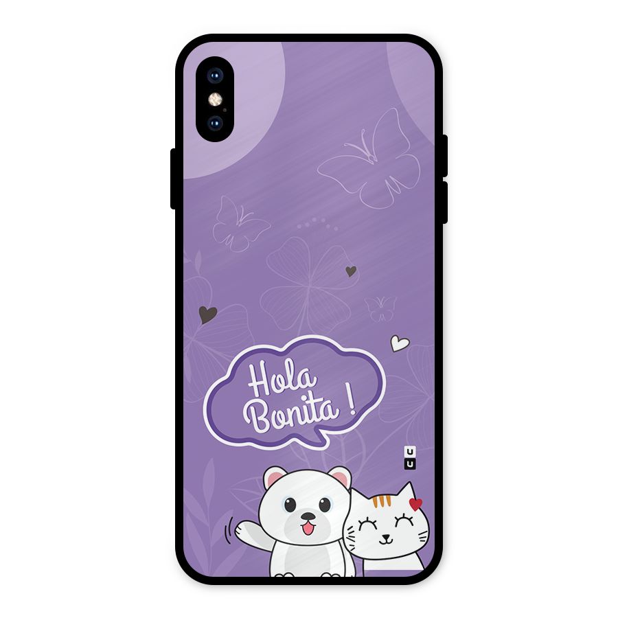 Hola Bonita Metal Back Case for iPhone XS Max