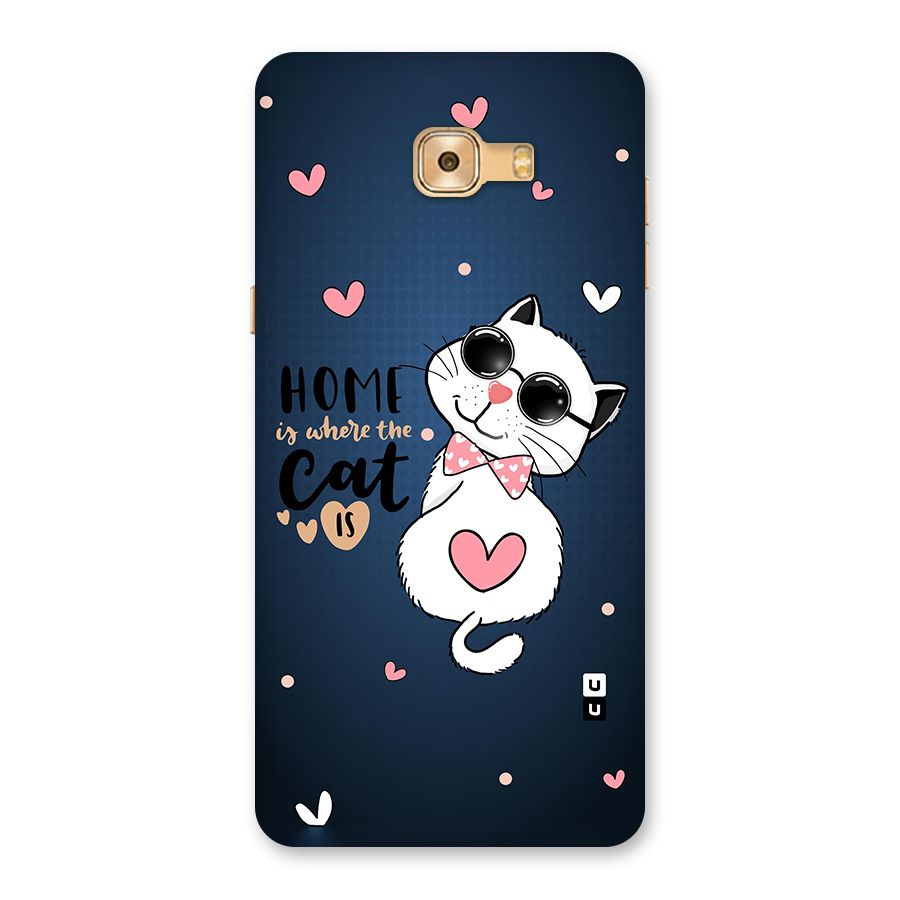 Home Where Cat Back Case for Galaxy C9 Pro