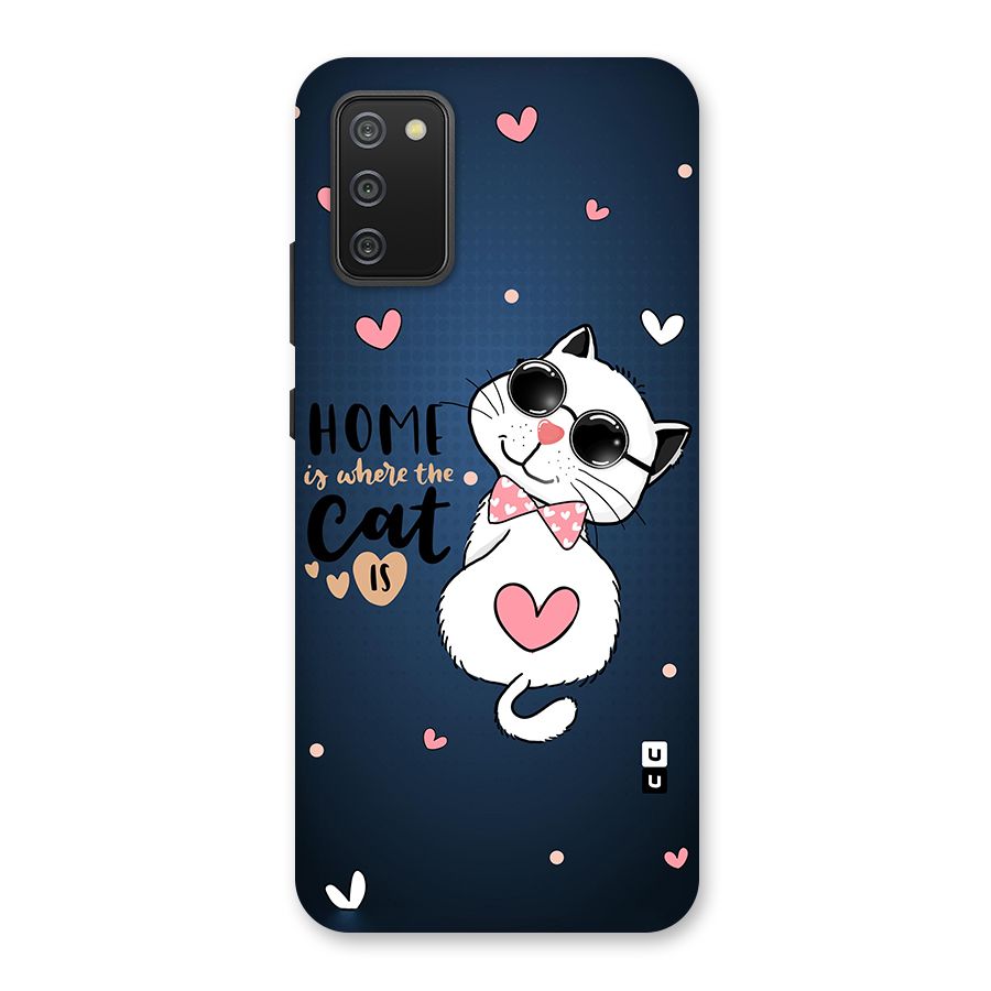 Home Where Cat Back Case for Galaxy M02s
