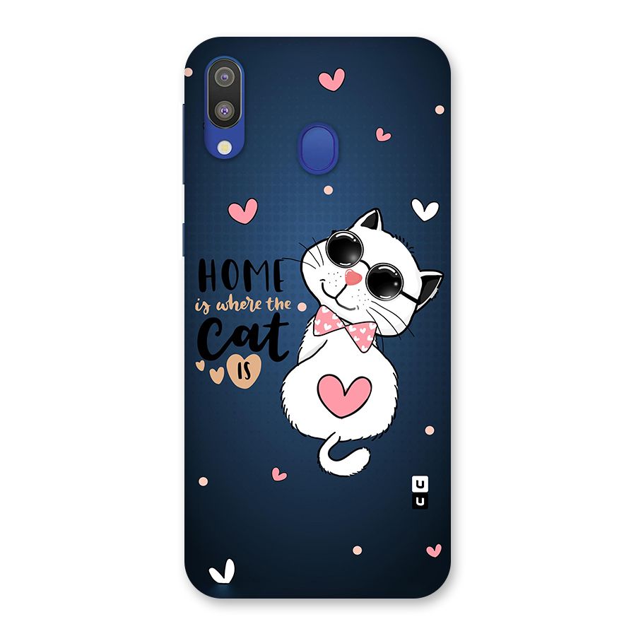 Home Where Cat Back Case for Galaxy M20