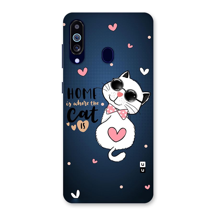 Home Where Cat Back Case for Galaxy M40