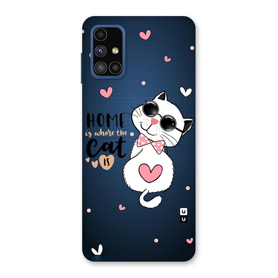 Home Where Cat Back Case for Galaxy M51