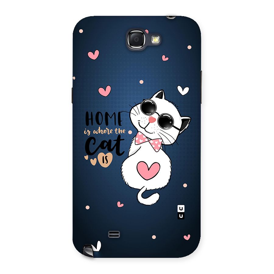 Home Where Cat Back Case for Galaxy Note 2