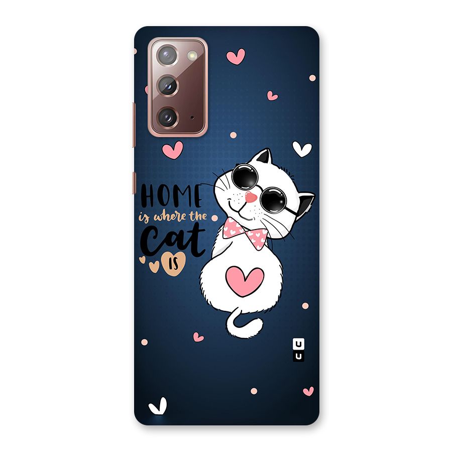 Home Where Cat Back Case for Galaxy Note 20