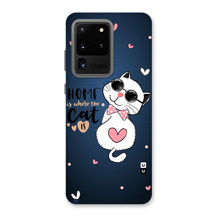 Home Where Cat Back Case for Galaxy S20 Ultra