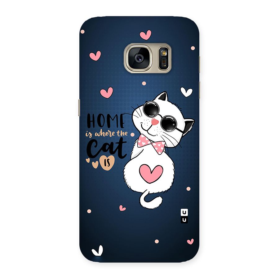 Home Where Cat Back Case for Galaxy S7