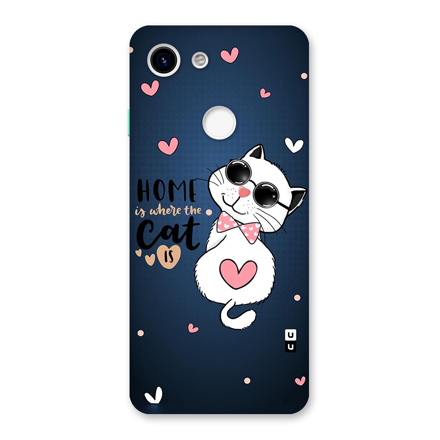 Home Where Cat Back Case for Google Pixel 3