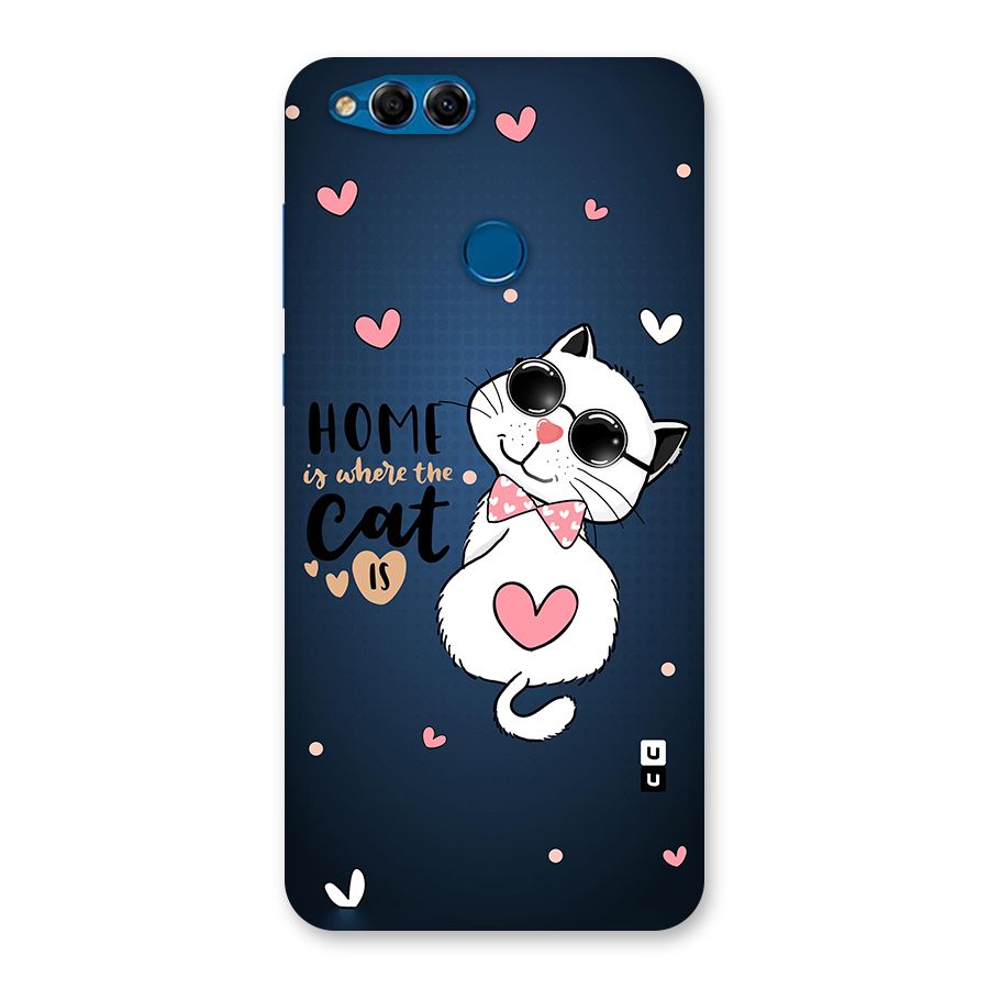 Home Where Cat Back Case for Honor 7X