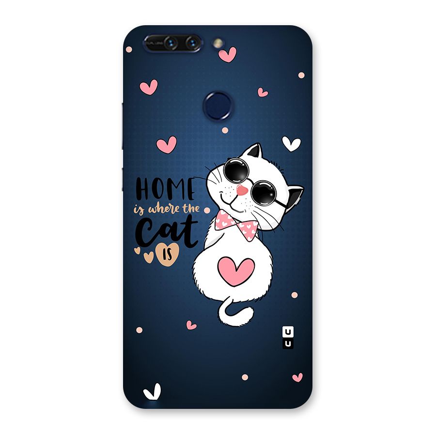 Home Where Cat Back Case for Honor 8 Pro