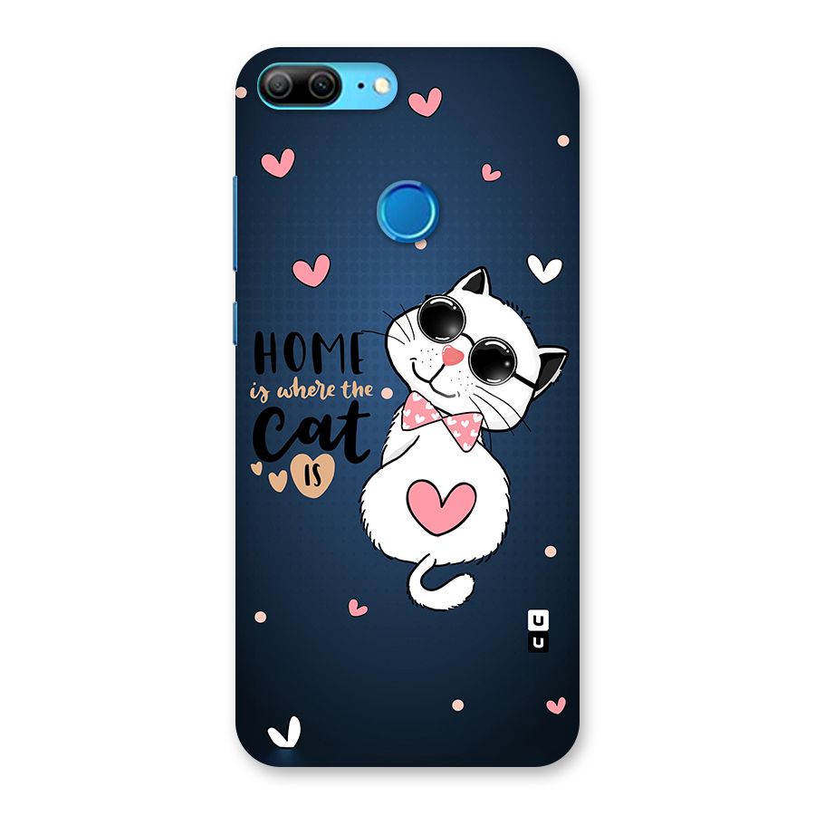 Home Where Cat Back Case for Honor 9 Lite