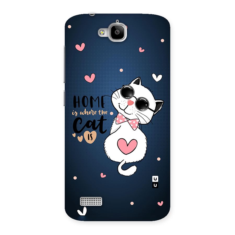 Home Where Cat Back Case for Honor Holly