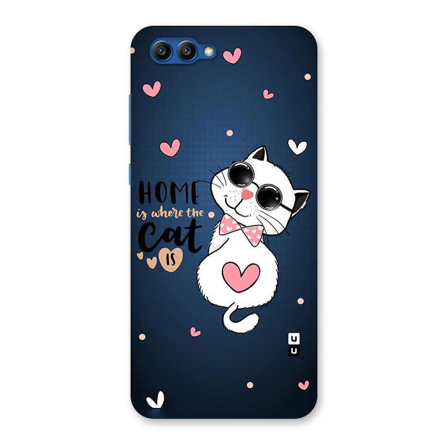 Home Where Cat Back Case for Honor View 10
