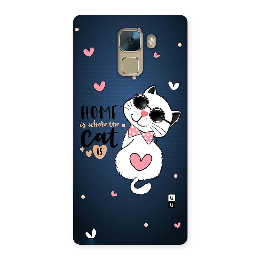 Home Where Cat Back Case for Huawei Honor 7