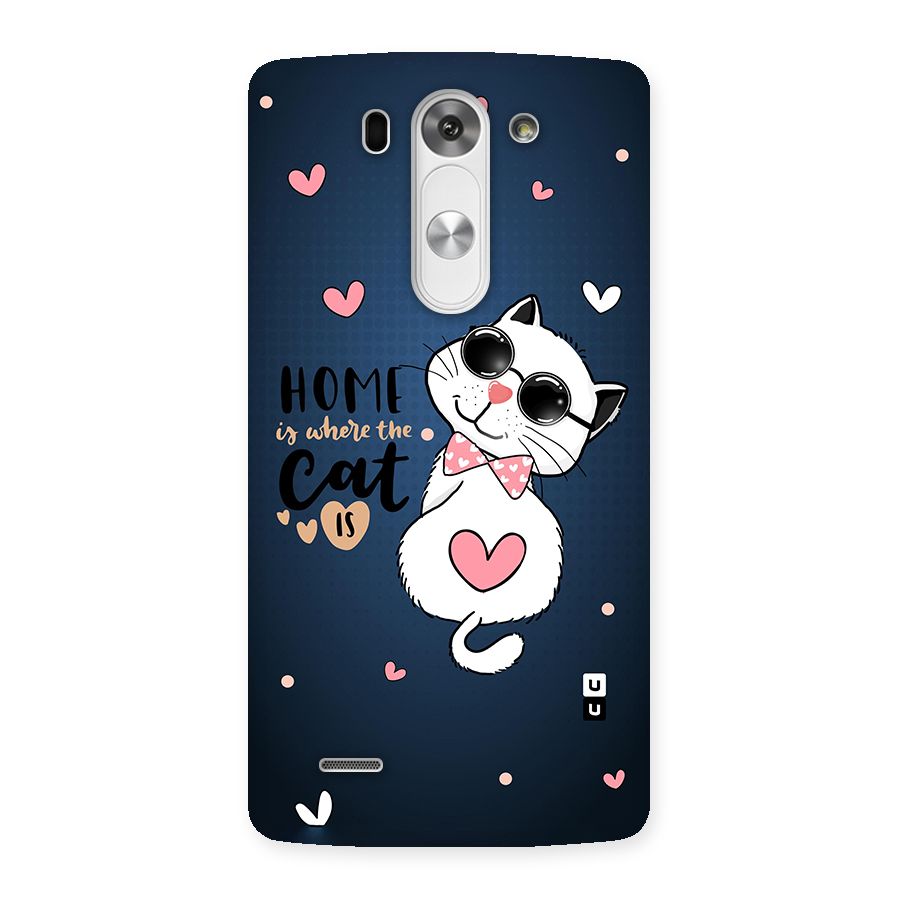 Home Where Cat Back Case for LG G3 Beat