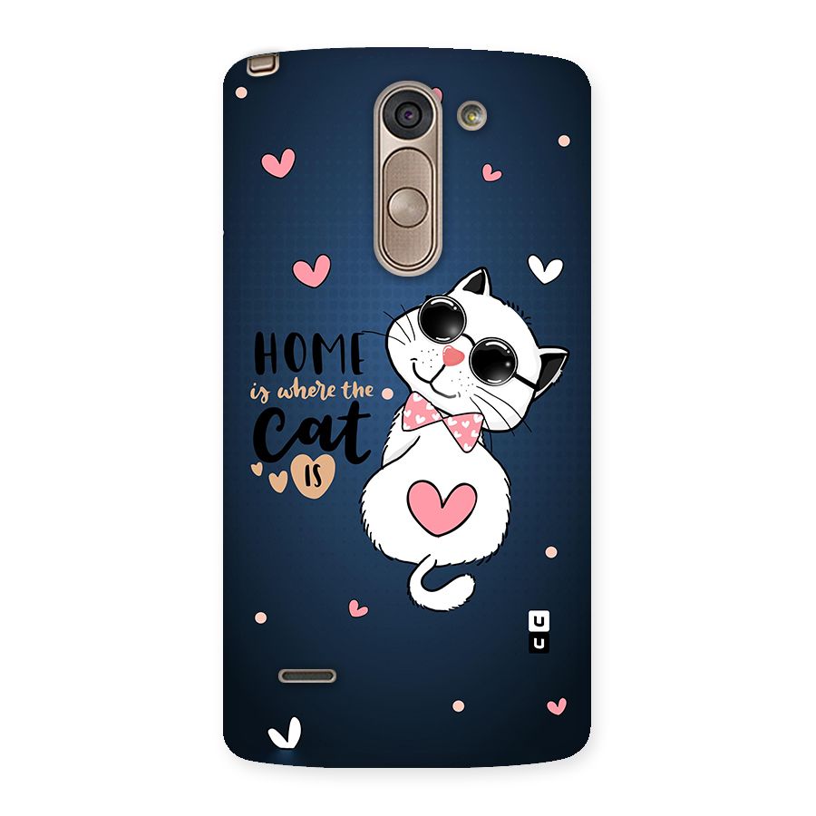 Home Where Cat Back Case for LG G3 Stylus