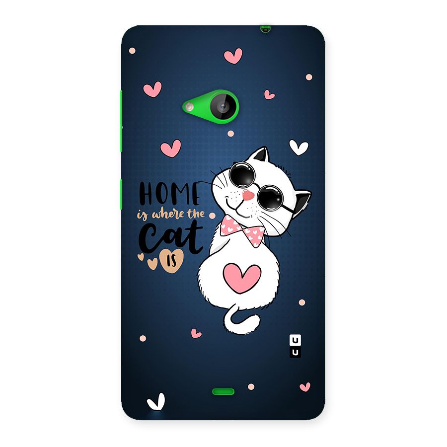 Home Where Cat Back Case for Lumia 535