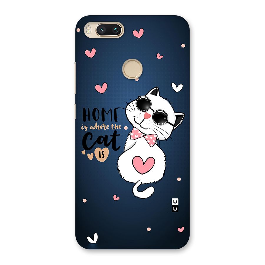 Home Where Cat Back Case for Mi A1