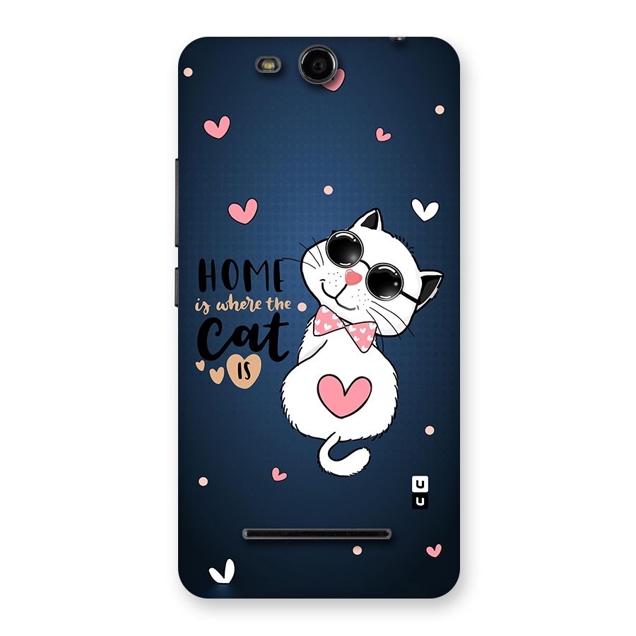 Home Where Cat Back Case for Micromax Canvas Juice 3 Q392