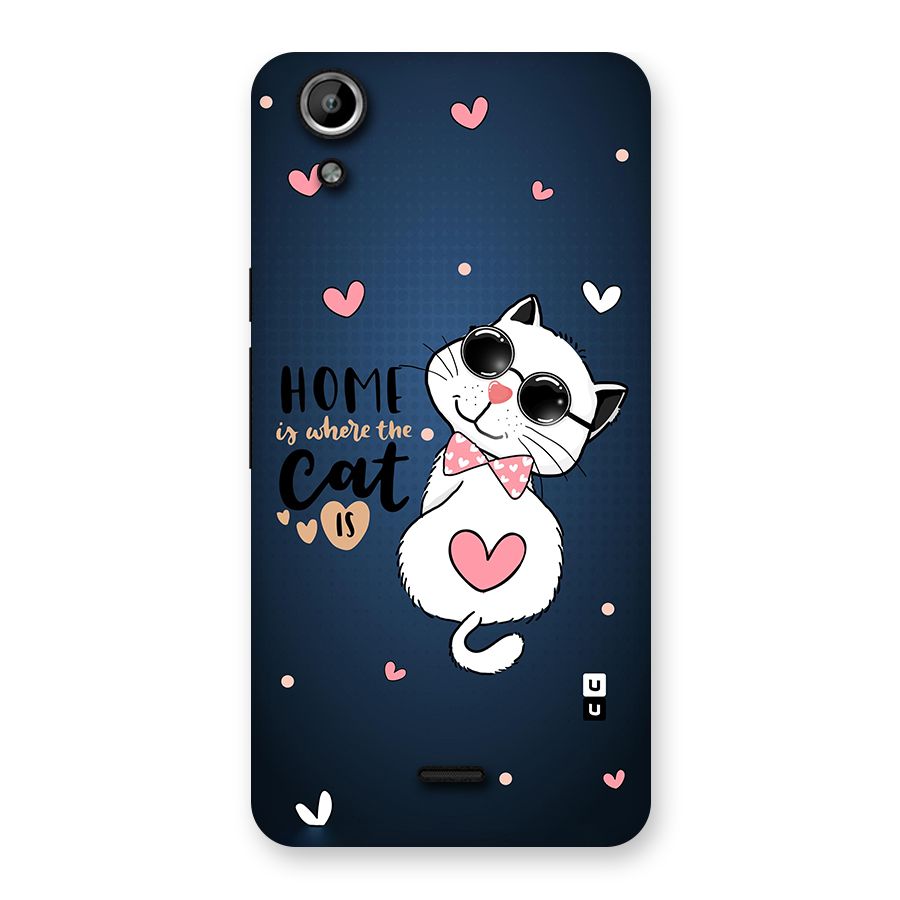 Home Where Cat Back Case for Micromax Canvas Selfie Lens Q345