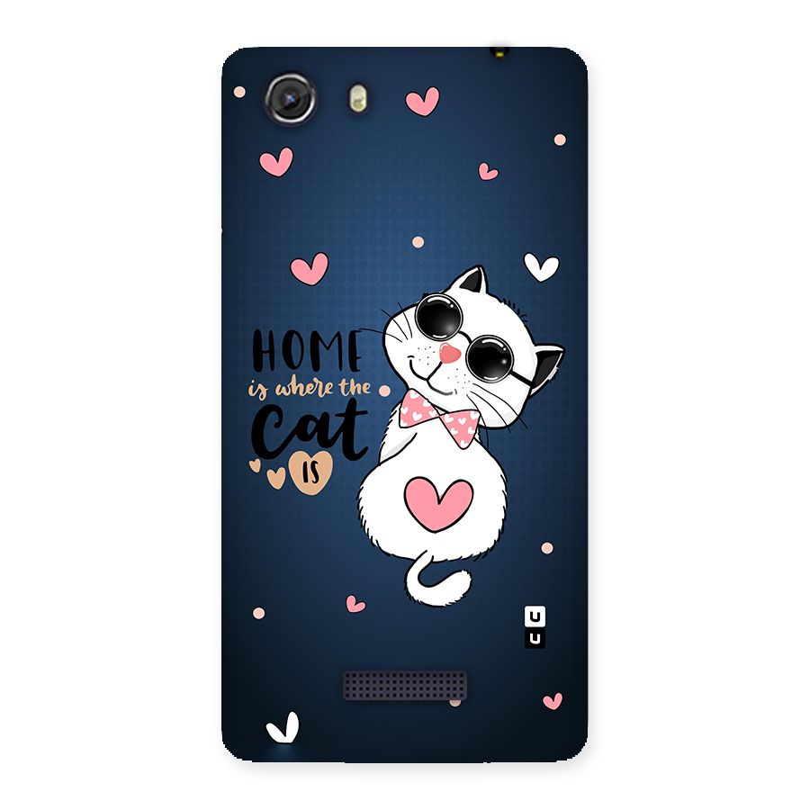 Home Where Cat Back Case for Micromax Unite 3