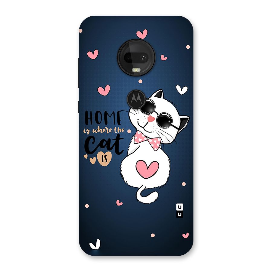 Home Where Cat Back Case for Moto G7