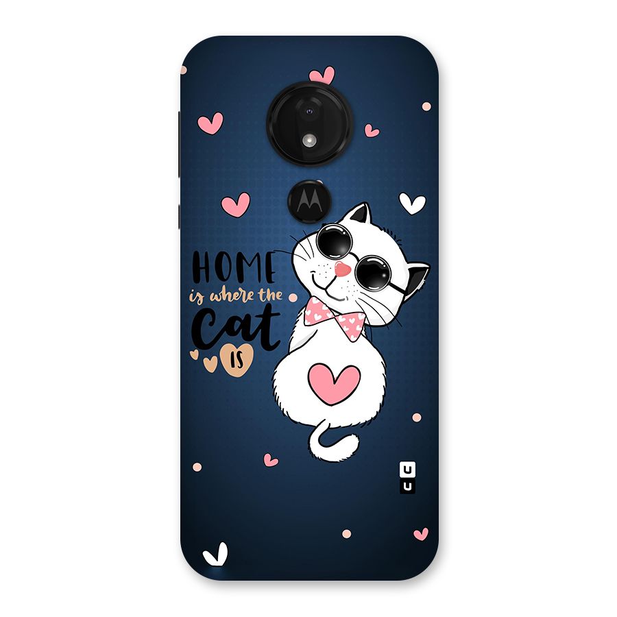 Home Where Cat Back Case for Moto G7 Power