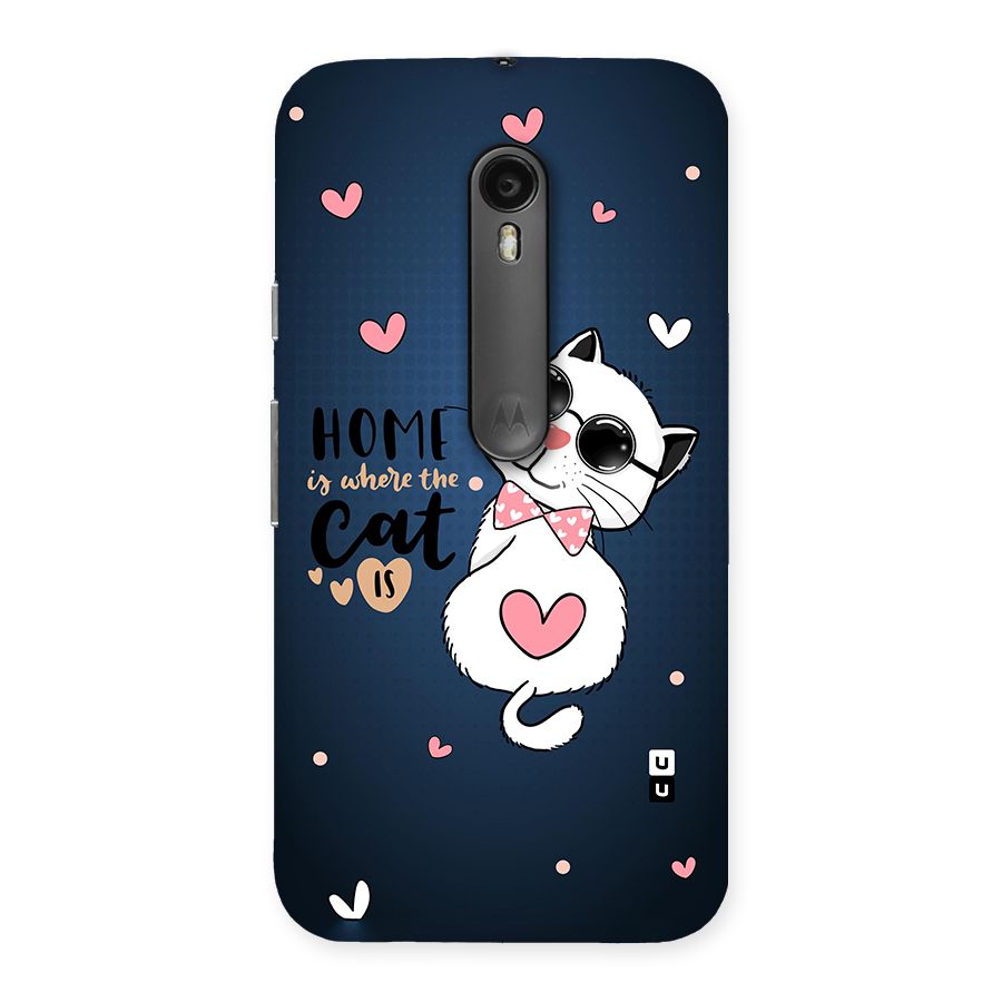 Home Where Cat Back Case for Moto G Turbo