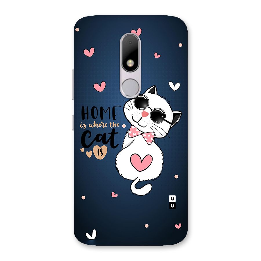 Home Where Cat Back Case for Moto M