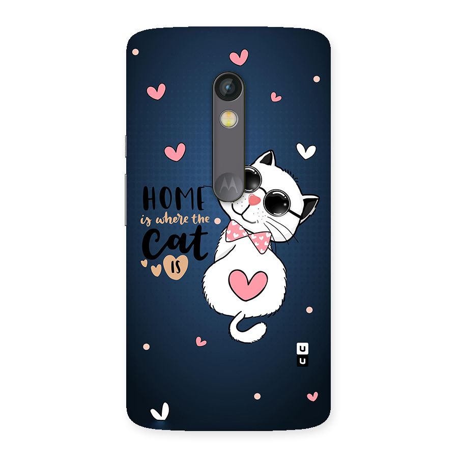 Home Where Cat Back Case for Moto X Play