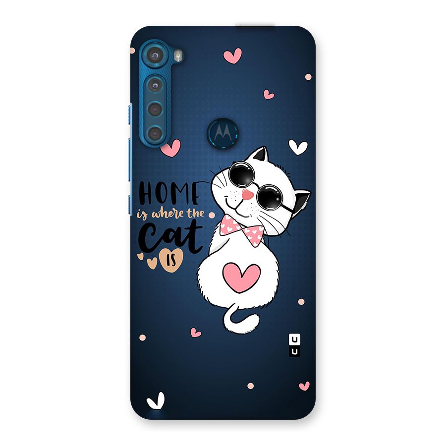Home Where Cat Back Case for Motorola One Fusion Plus