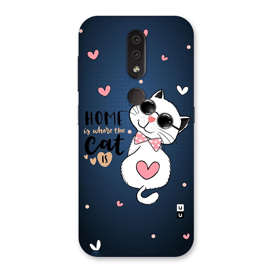 Home Where Cat Back Case for Nokia 4.2