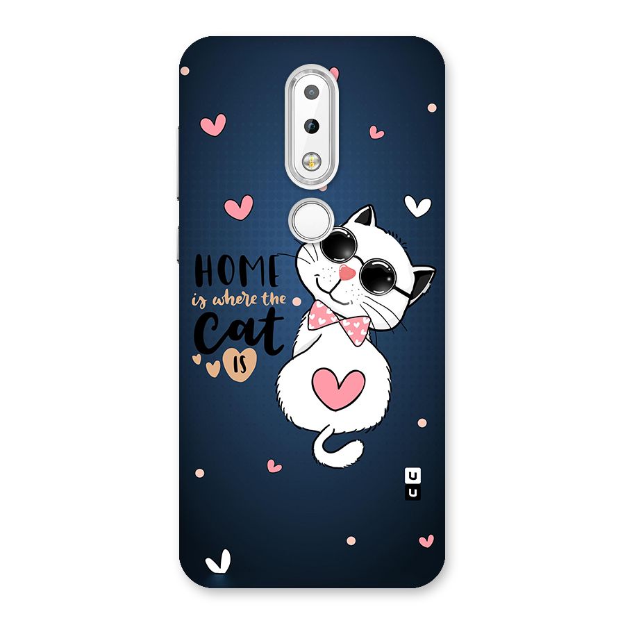 Home Where Cat Back Case for Nokia 6.1 Plus