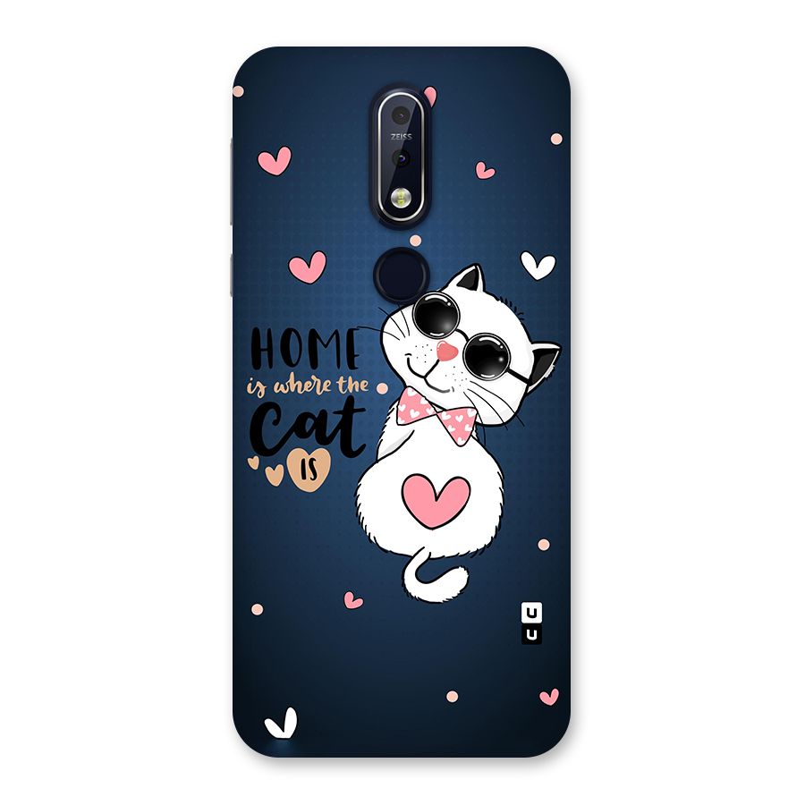 Home Where Cat Back Case for Nokia 7.1