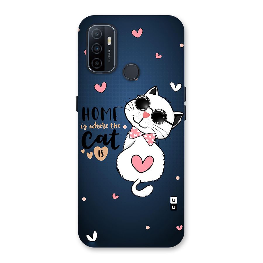 Home Where Cat Back Case for Oppo A53