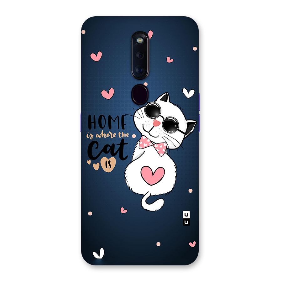 Home Where Cat Back Case for Oppo F11 Pro