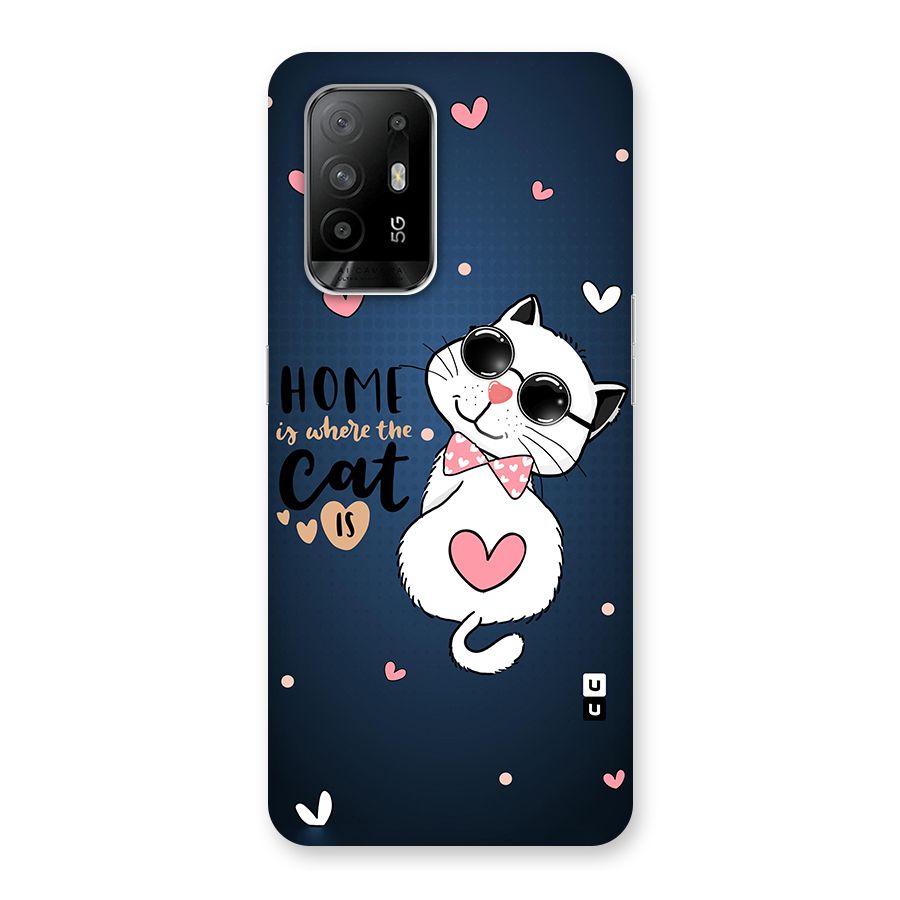 Home Where Cat Back Case for Oppo F19 Pro Plus 5G
