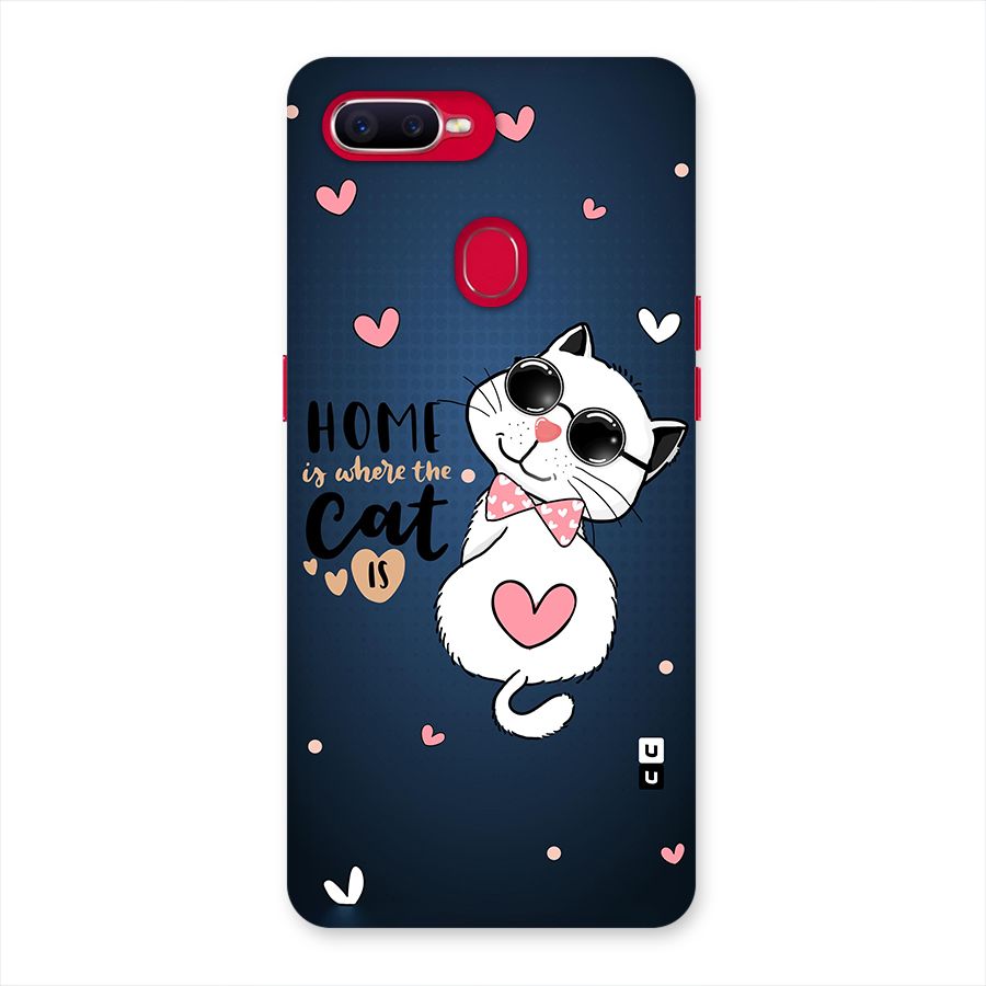 Home Where Cat Back Case for Oppo F9 Pro