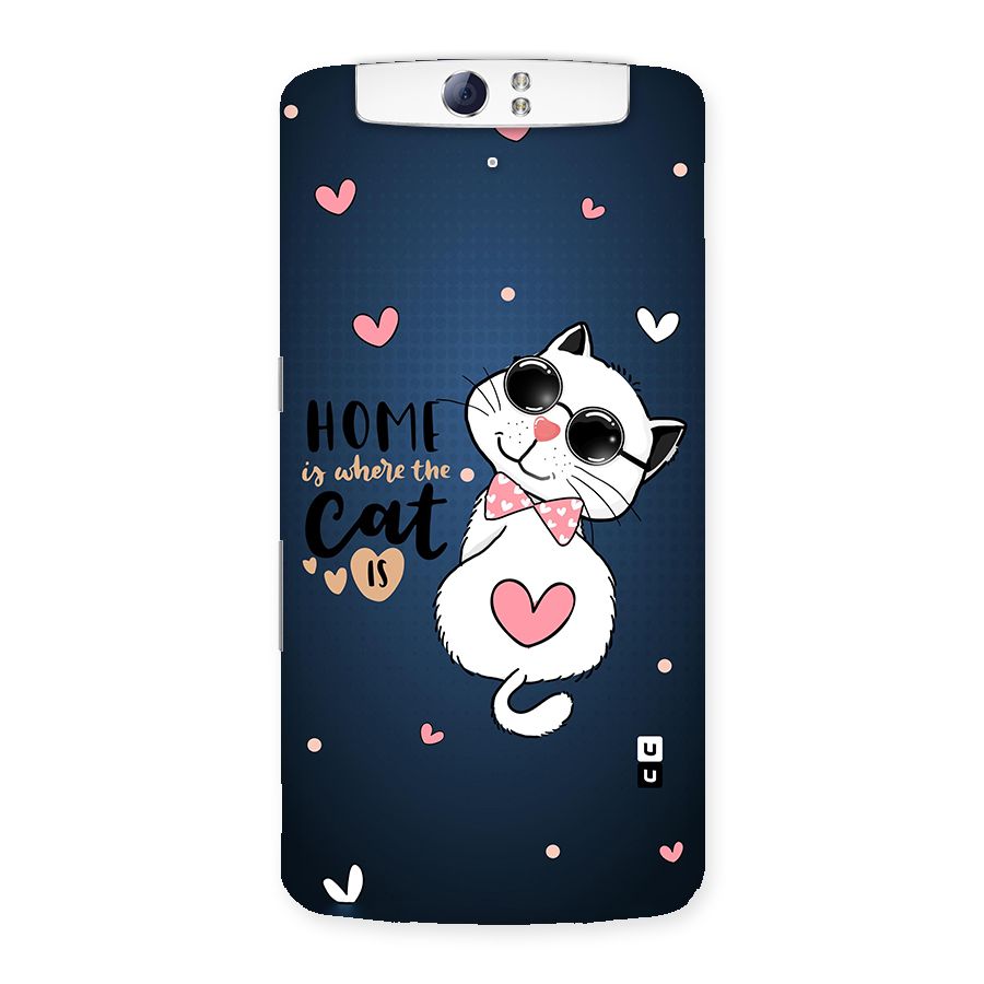 Home Where Cat Back Case for Oppo N1