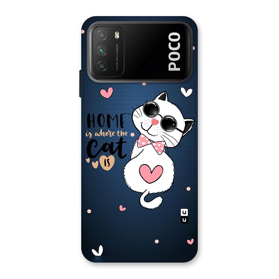 Home Where Cat Back Case for Poco M3