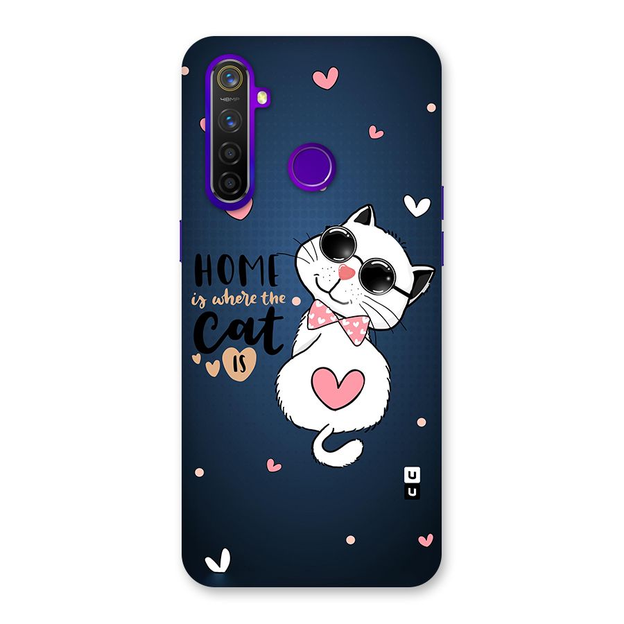 Home Where Cat Back Case for Realme 5 Pro