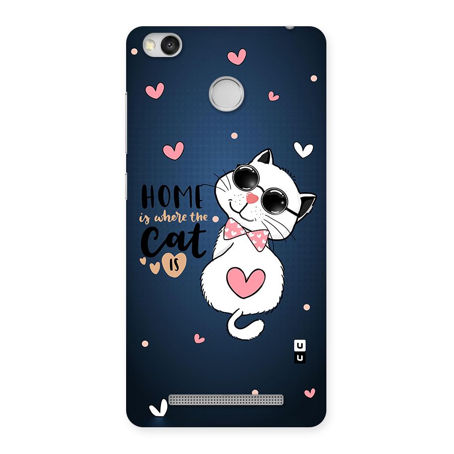 Home Where Cat Back Case for Redmi 3S Prime