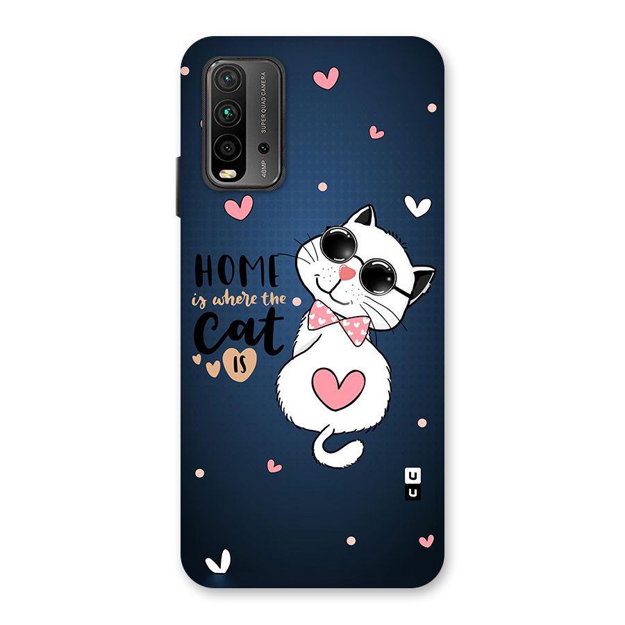 Home Where Cat Back Case for Redmi 9 Power