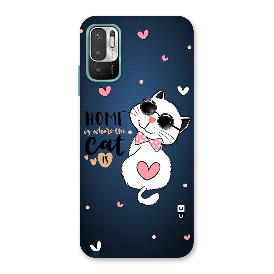 Home Where Cat Back Case for Redmi Note 10T 5G