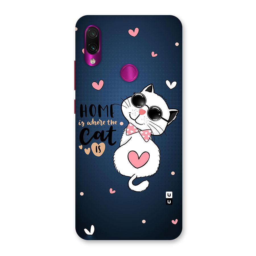 Home Where Cat Back Case for Redmi Note 7 Pro