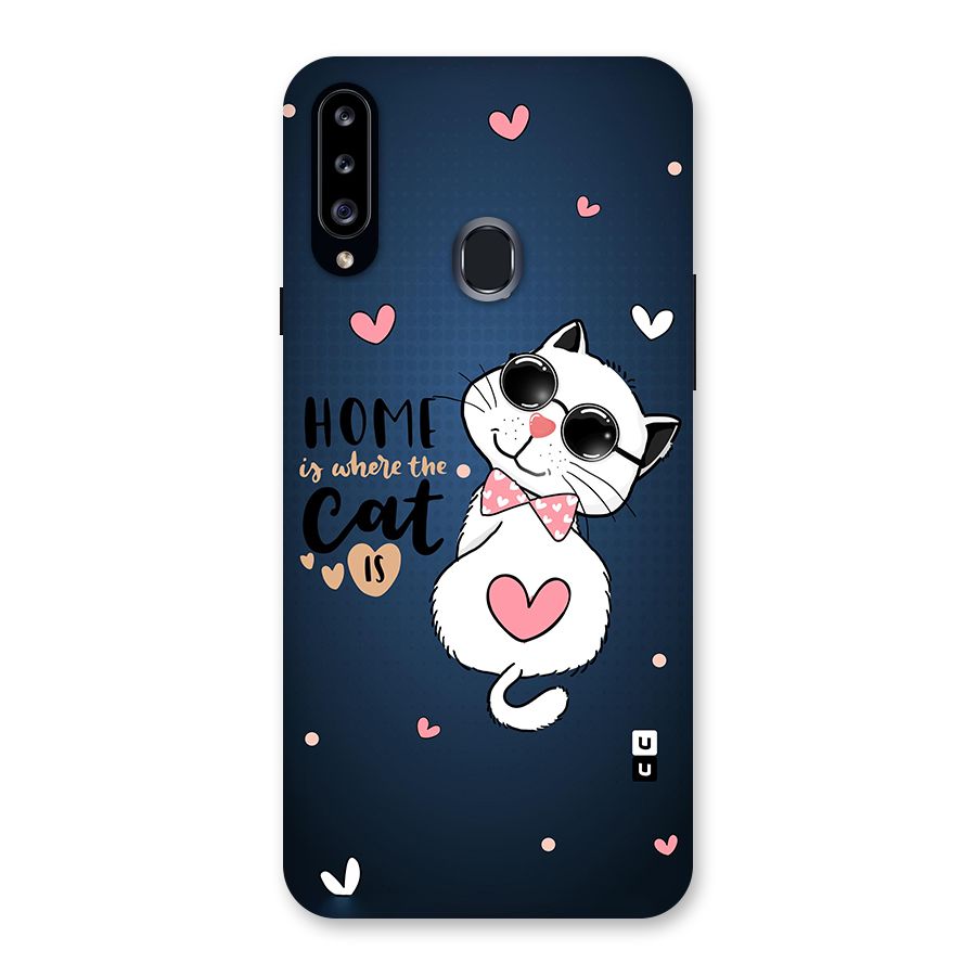 Home Where Cat Back Case for Samsung Galaxy A20s